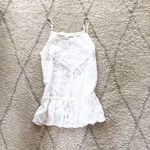 White lace tank top